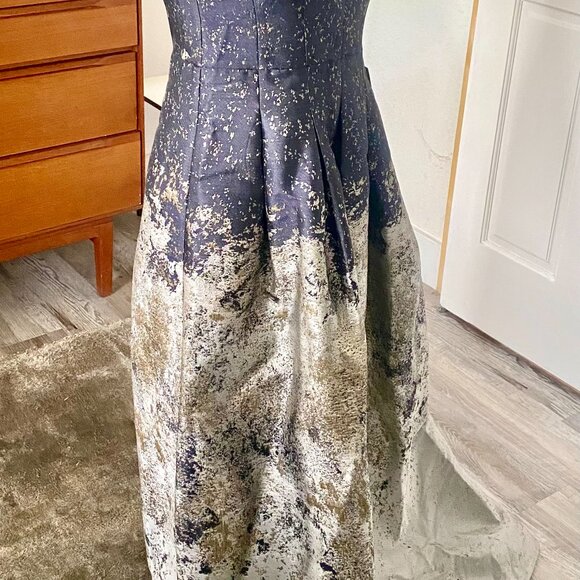 NWT Kay Unger Floor Length One Shoulder Elegant Gown Size 6 Retail $350 - Picture 3 of 8